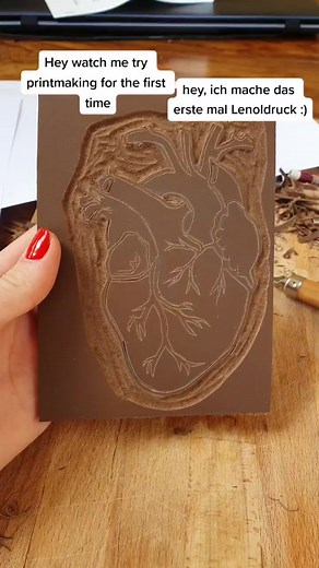 first printmaking #lenol #druck #fy #fyp #artist #fürdich #heard #herz #human #love #foryou #sound