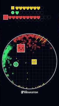 Bouncing Ball Arena - Big Red VS Blue, Green & Yellow