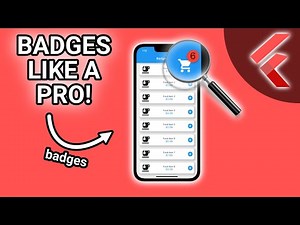 Show As Many Badges As You Want In Your Flutter App (badges) #Flutter #AppDevelopment