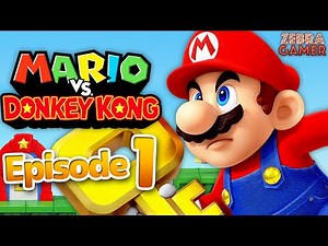 Mario vs. Donkey Kong Gameplay Walkthrough Part 1 - World 1 Mario's Toy Company!