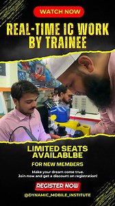 Mohd Shakir on Instagram: "Real-Time IC Work By Trainee || Best Mobile Repairing Institute _____________________________________________ 🚨 Your future in tech starts HERE! Are you obsessed with smartphones? Always watching phone teardowns and reviews by Technical Guruji, Trakin Tech, or Tech Burner? 👨‍🔧📱 Then why not turn that passion into a profitable career? _____________________________________________ At Dynamic Mobile Institute, we don’t just teach you how to fix phones — we train you t