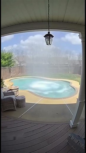 📹 CCTV Footage: The Shocking Result of FIRE Hitting the Pool!