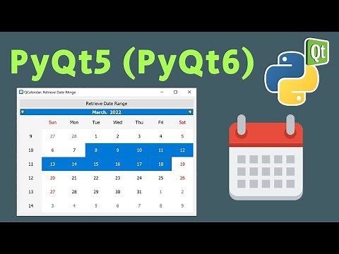 How To Use Calendar Widget To Select A Date Range | PyQt5 Tutorial