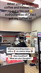 Customer went in for a coffee, but put out a fire instead 🧯🔥 #fireextinguisher #viralreelsfacebook #firesafety | KORD Fire Protection