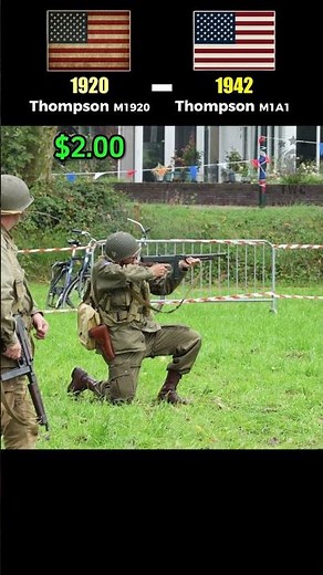 Thompson (1920) vs Thompson (1942) - Evolution Of The US Submachine Gun (Cost Per Shot)