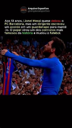 MESSI e o CONTRATO no GUARDANAPO que VIROU HISTÓRIA