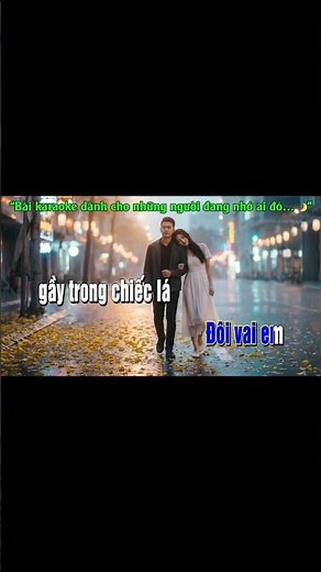 PHỐ XA 💔 Karaoke Tone Nam | Nghe Là Nhớ Người Cũ 🌧️ #shorts