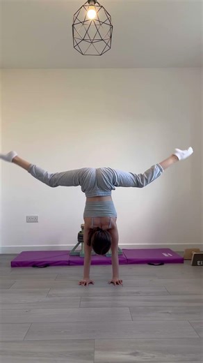 Most people fail this handstand test. What level did you reach? #acrobatics #acro #shorts #dance