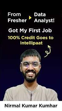 How I Got a Data Analyst Job as a Fresher | Best Data Science Course - Intellipaat #Shorts