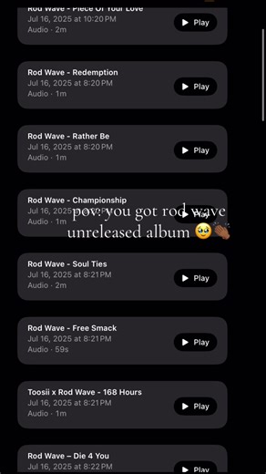 Rod Wave Unreleased Album Insights and Tracklist