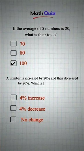 Can You Pass This Fast Math Quiz? Challenge Your IQ!