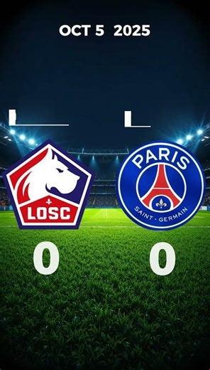 Lille vs PSG (Oct 5) – Ligue 1 Results | Goals & Scorers | Football Pulse #shorts