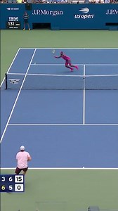 HUGE dropshot from Tiafoe! 🔥