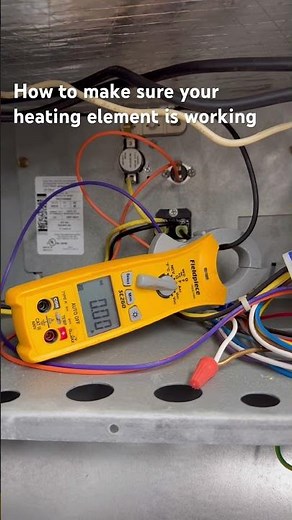 How to check if your heating element is working #hvaclife #heatingandair #heatingsystem