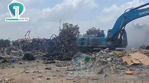Santasi: Burnt China City Mall demolished || City authorities have demolished the entire structure of the China City Mall at Santasi, which was razed by fire on Thursday, October 30, 2025. Read more about the reason here: https://citinewsroom.com/2025/11/santasi-burnt-china-city-mall-demolished/ #CitiNewsroom #CitiFM #GhanaNews | Citi 97.3 FM