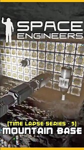 ⛏️ More Tunnel Drilling! Building A Mountain Base - Space Engineers Time Lapse #5