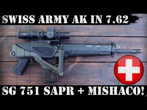 SWISS ARMY AK in 7.62x51 - SG 751 SAPR with Mishaco!