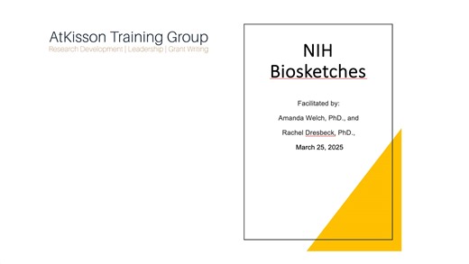 NIH Biosketches