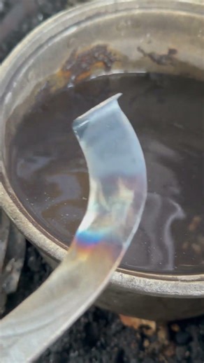 Blacksmith Process: Manual Heat Treatment of a Rubber Tapping Knife #MetalWorking #HandForged