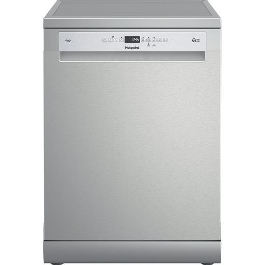 H7FHP43XUK_SS | Hotpoint Standard Dishwasher | Steel | ao.com