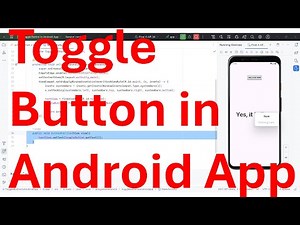 How to use Toggle button in Android app layout?