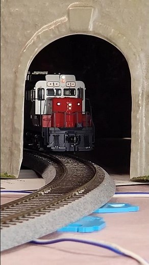 Airforce GP30 Hauling Ore Through The Mountains. #train #railway #modelrailroad