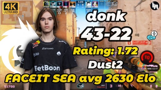 带不动！donk (43-22) 亚太服单排加时惜败 (Dust2) 2025.11.13 #cs2 #donk_第一视角