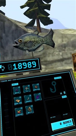 how to use bait on a fishing rod in animal company #animalcompany #vr