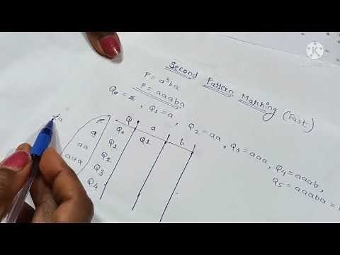 Second or Fast pattern matching algorithm example in DS # Data Structure # DFA in TOC