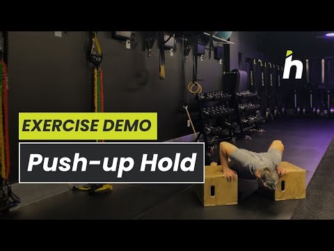 Push-Up Hold (Bottom Position) Demo | Isometric Chest & Core Strength