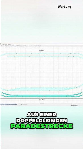 Double-track trick! 🚂 How to simulate a parade route | Schönower Railway Garden #shorts