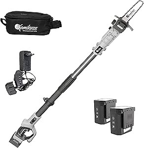 Professional Cordless Battery Powered Electric Pole Saw Extendable Up to 8 Feet with 8-Inch Cutting Capacity for Tree Pruning and Trimming, Ideal for Home and Commercial Use, Lightweight and Powerful