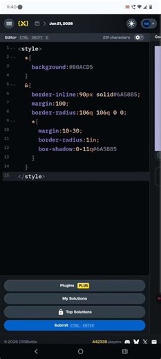 CSS Battle Daily Targets January 21, 2026