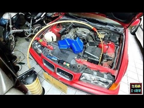 BMW引擎異音換機油看看【BMW e36 oil change 】210840KM 白同學E36換機油DIY