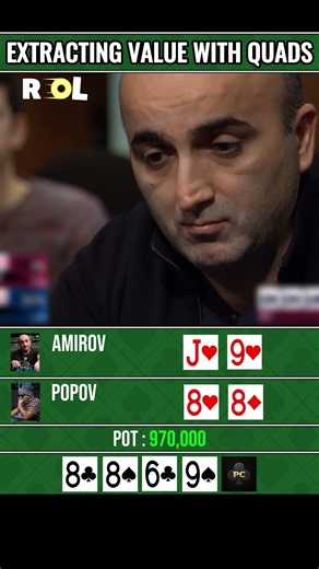 How To Extract Value With Quads #poker #pokerstrategy #pokerstars #shorts