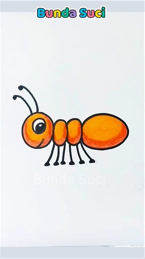How to Draw an Ant for Kids | Easy Ant Drawing Tutorial