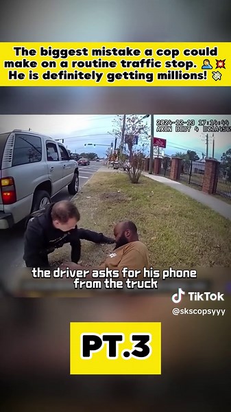 The biggest mistake a cop could make on a routine traffic stop. 🤦‍♂️💥 He is definitely getting millions! 💸#cops#policeofficer#copsusa#bodycam