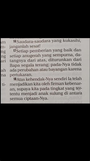 Yakobus 1:16-18 | Yosia Ariski