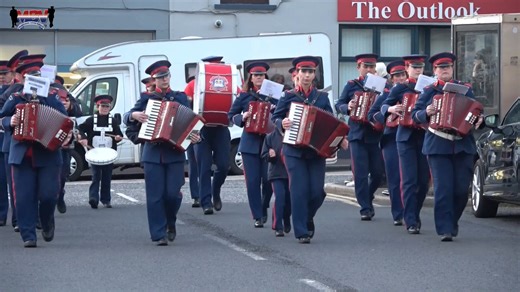 Aughlisnafin Accordion Band @ Ardarragh Accordion Band Parade 2024 | Marching Band Videos