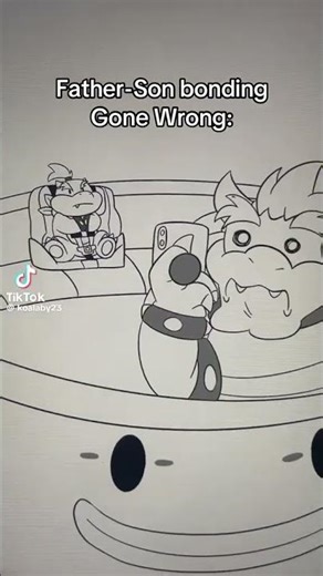Father-Son Bonding Gone Wrong (Bowser and Bowser Jr.)