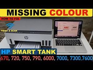 HP Smart Tank 670, 720, 750, 790, 6000, 7000, 7300, 7600 Fix Missing Colour or Lines | Print Quality