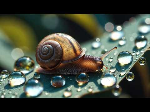 Tiny Snails in Nature | Wildlife & EDM Beats