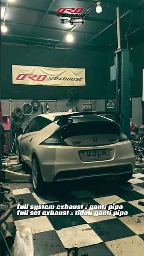CRZ Hybrid installs full ORD exhaust system. Race Proven Exhaust System