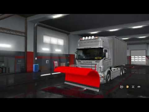 [ETS2 v1.36] Scania RJL Snow Plow Addon