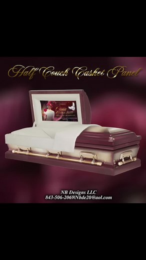 Casket panel inserts fit inside of a casket and offer a personalized presentation with a loved one's photo and personalized text. The casket head panel insert is made up of fabric that wraps around a sturdy board material. It is inserted in place of the standard panel of a casket for a custom tailored look. The insert can be kept inside the casket upon burial or removed and kept by the surviving family as a keepsake in honor of their loved one. Beautify and add colorful memories inside your love