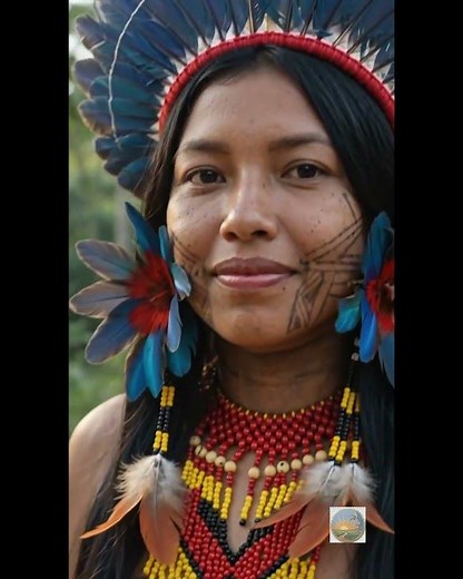The Fierce Beauty of Kayapo Women 🇧🇷 | Guardians of the Amazon #shorts #amazon #brazil #travel