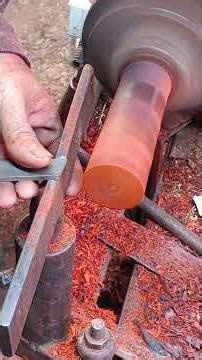 Hand-Turned Ruby Wood Handle