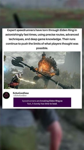 Expert speedrunners have blastes through the entire elden ring game in astonishing times