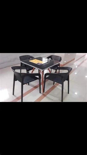 Diamond Chair..💎.. with Syntax Table Polypropylene, plastic.. Lightweight and durable design.. No assembly required.. Color available: 🔴🟢⚫ | Furnishine