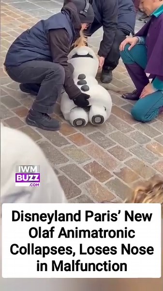 Disney’s New Animatronic Olaf Malfunctions, Collapses in Front of Shocked Disneyland Paris Visitors